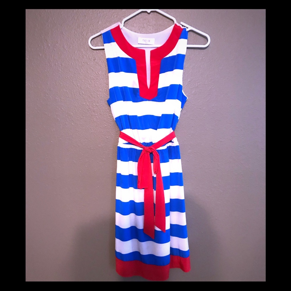 Red, White, and blue dress